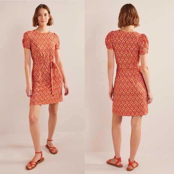 NEW Boden Geo Cascade Mini Dress - Picture 1 of 4